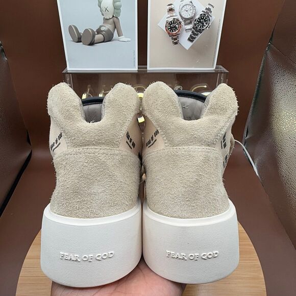 Fear Of God Skate Mid Sneaker Sand Cream Fear of God Print men’s US Sz 12 - Picture 5 of 12